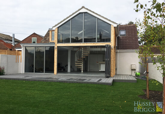 modern extension finished